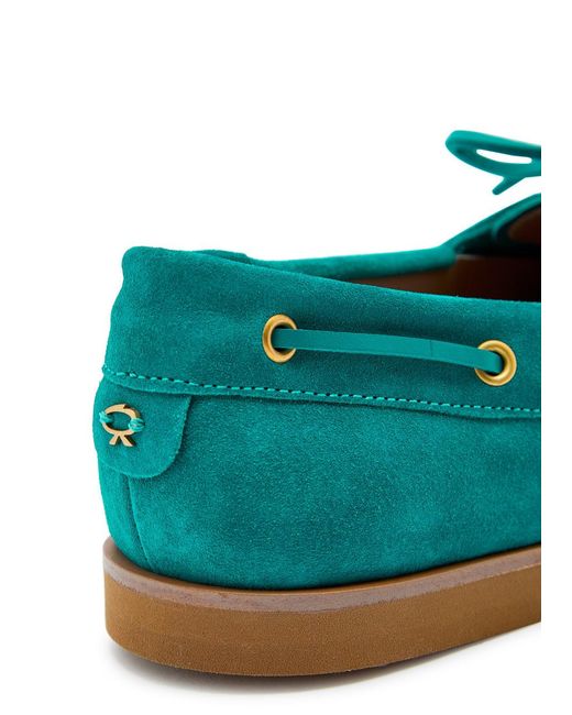 Gianvito Rossi Green Vande Suede Shoes