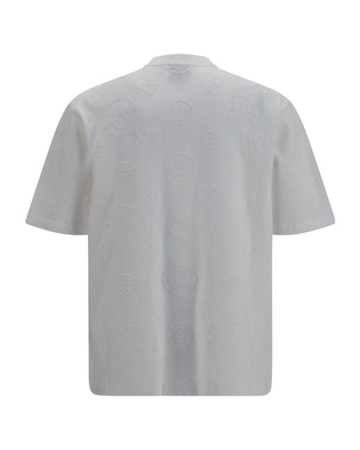 Casablanca Gray Monogram Oversized T-Shirt for men