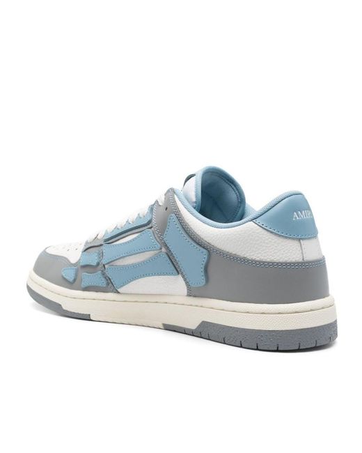 Amiri Blue Varsity Skel Top Low Sneakers for men