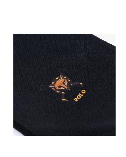 Polo Ralph Lauren Black Knitted Scarf