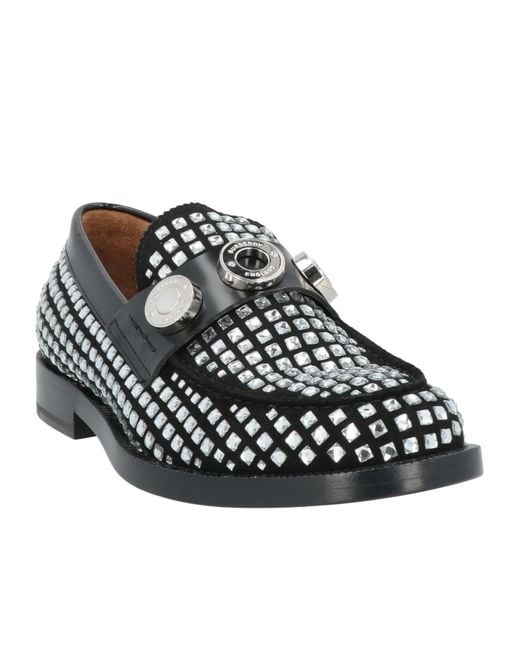 Burberry Black Leather Loafers