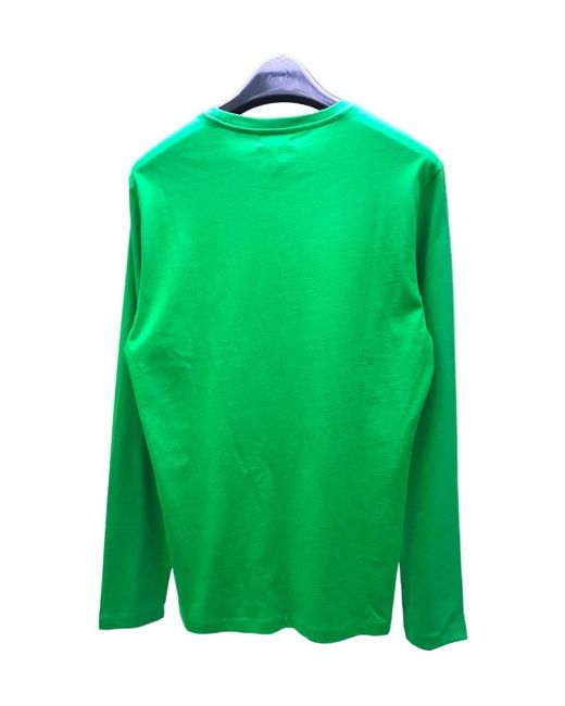 Iceberg Green T-Shirt With Round Neck And Long Sleeves for men