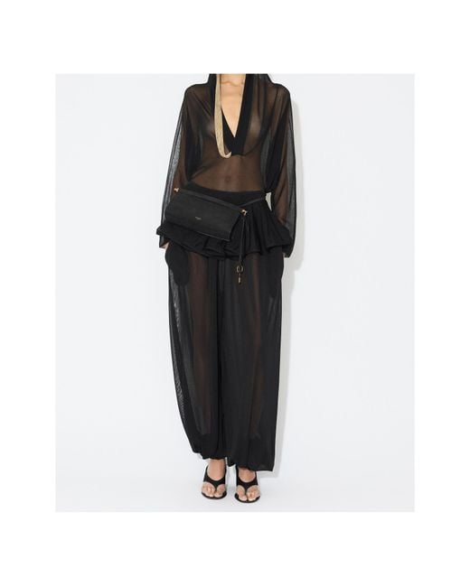 Alaïa Black Hooded Jumpsuit