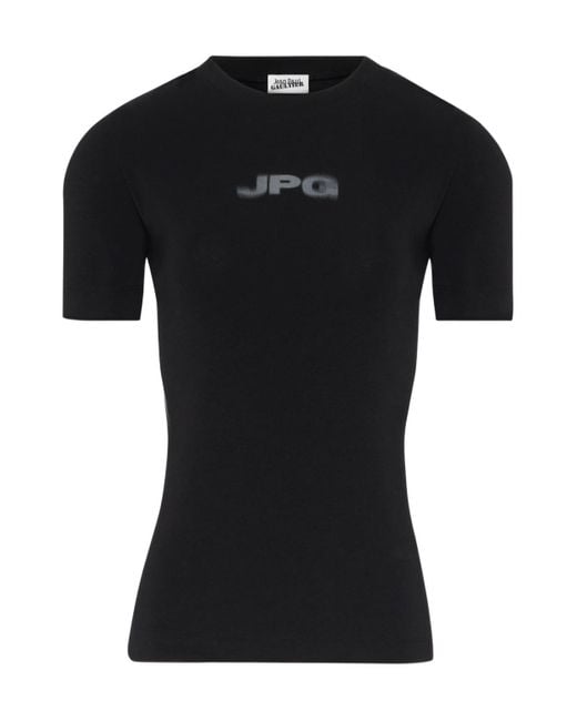 Jean Paul Gaultier Black The Jpg Baby Tee for men