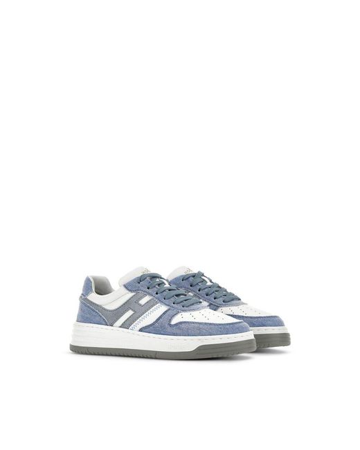 Hogan Blue H630 Lace-Up Sneakers