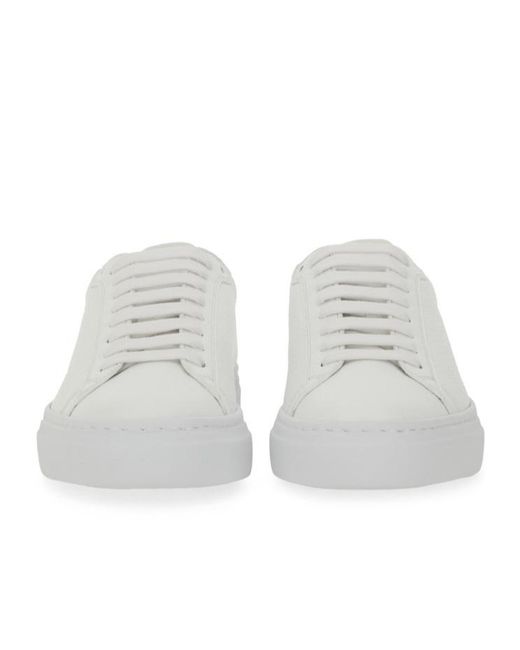 Fabiana Filippi White Diamond Thread Low-Top Sneakers