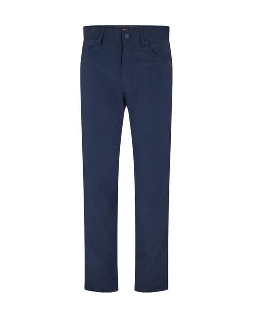 Boss Blue Straightleg Trousers for men