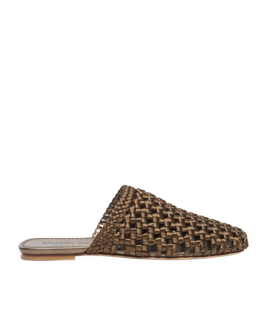 Stuart Weitzman Brown Marina Mule