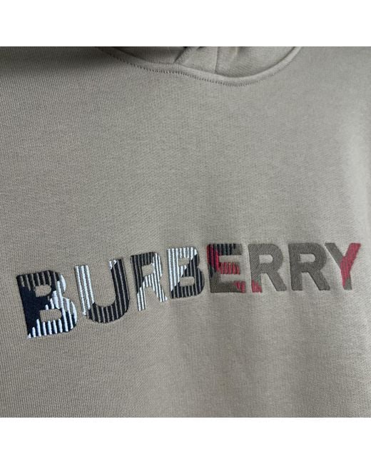 Burberry Green Long-Sleeved Hooded Sweatshirt for men