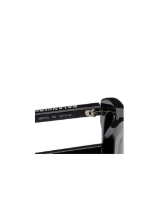 Balenciaga Black Eyewear Rectangular Frame Sunglasses for men