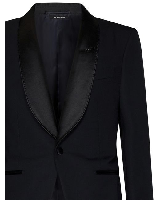 Tom Ford Black Single-Breasted Tailored Suit for men