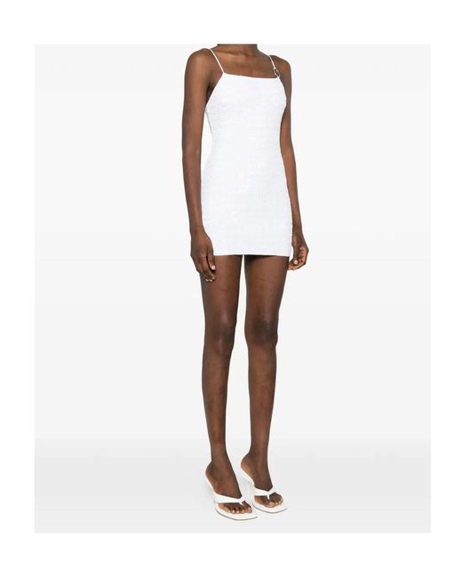 Oseree White Oséree Sequin Mini Dress