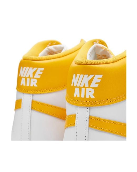 Nike Yellow Logo Casual High-Top Shoes for men
