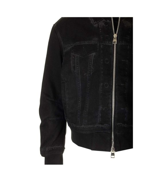 Alexander McQueen Black Lapel Pilot Jacket for men