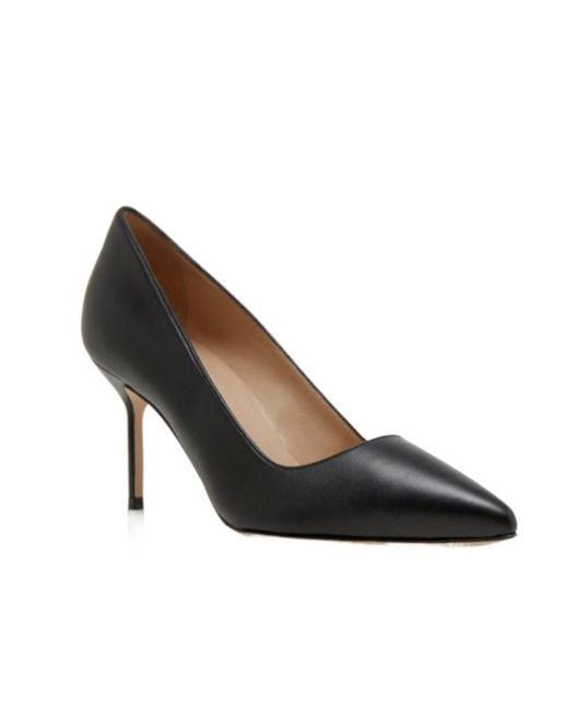 Manolo Blahnik Black Tora Slip-On Pumps