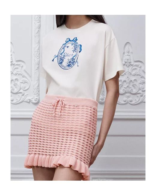 Dior White Iviera Oversized T-Shirt