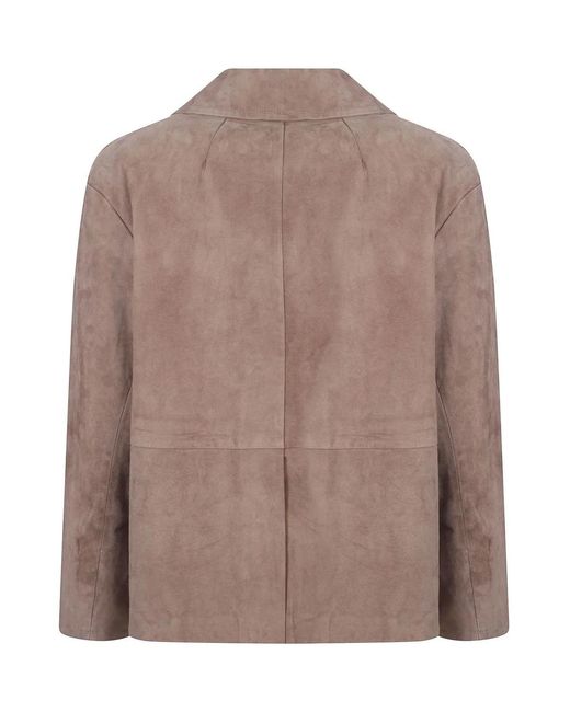 Max Mara Brown 'S Charme Button-Up Jacket