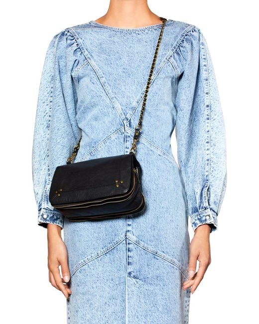 Jérôme Dreyfuss Black Bobi M Long Strap Bag
