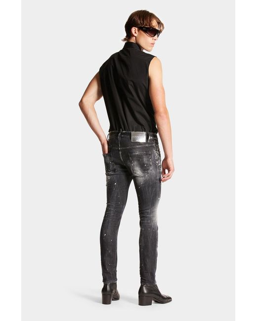 DSquared² Black Multi-Pocket Jeans for men