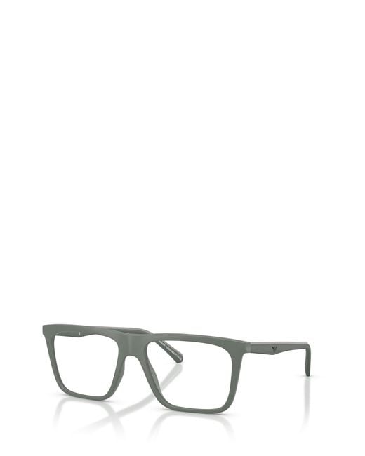 Emporio Armani White Square-Frame Sunglasses for men