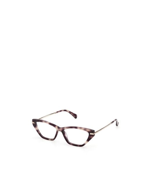 Max Mara White Cat-Eye Frame Glasses
