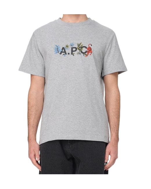 A.P.C. Gray Auguste T-Shirt