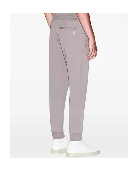 ARMANI EXCHANGE Gray Drawstring Athletic Pants for men