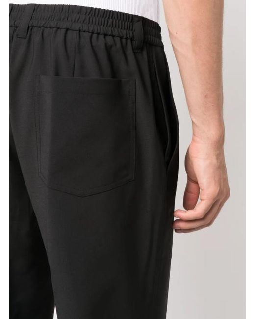 Helmut Lang Black Mid-Rise Straight-Leg Trousers for men