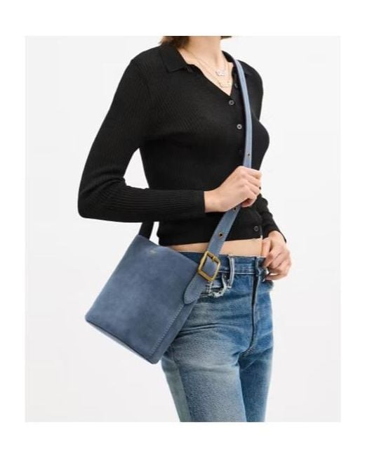 COACH Blue Bleecker 21 Bucket Bag