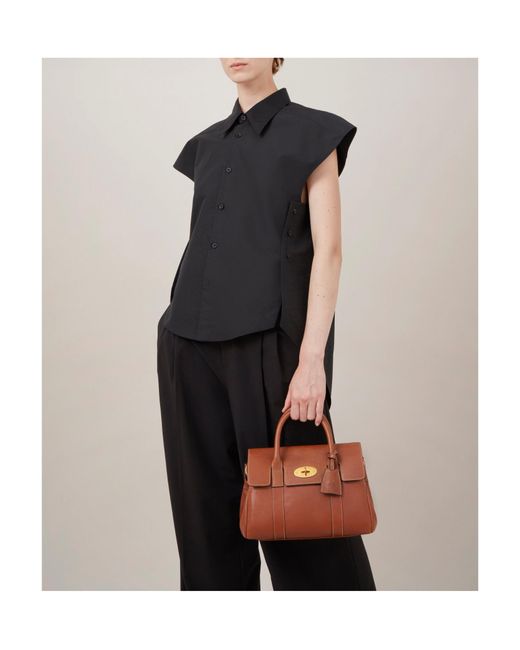 Mulberry Brown Bayswater Small Top Handle Bag