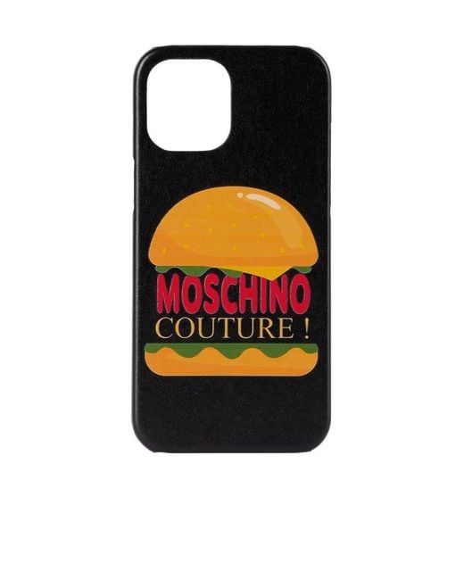 Moschino Orange Hamburger Iphone 12 Pro Max Mobile Phone Case for men