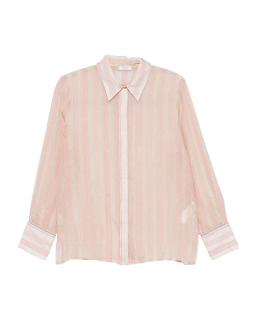 Peserico Natural Striped Shirt