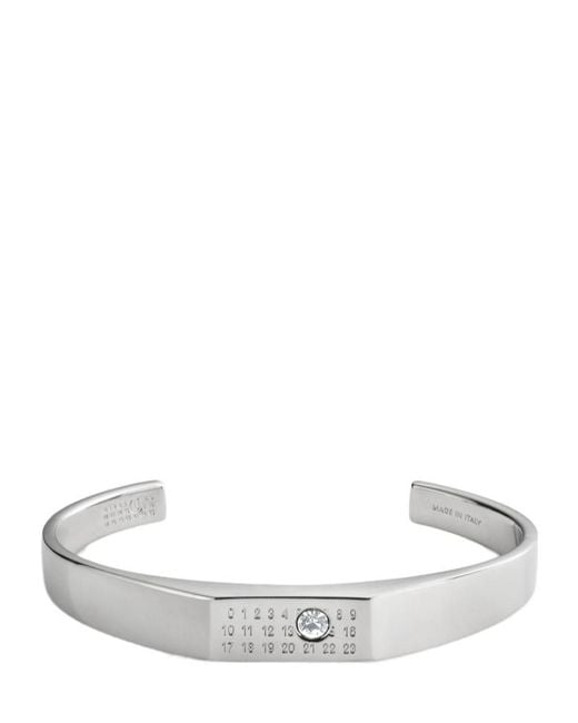 MM6 by Maison Margiela White Chevalier Crystal Bracelet