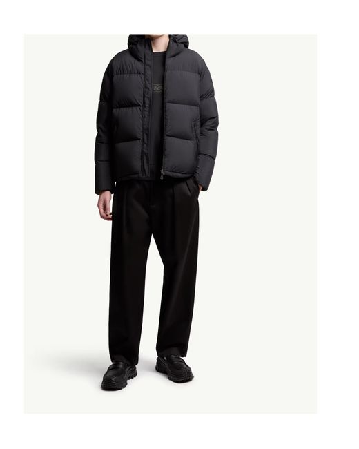 Moncler Black Zip-Up Long-Sleeved Jacket for men