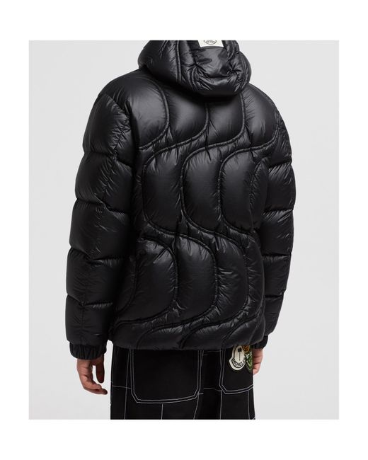 Moncler Black X Palm Angels Cherith Hooded Short Down Jacket
