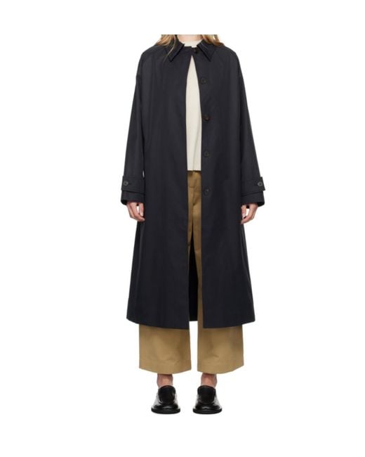 Studio Nicholson Blue Holin Single-Breasted Coat