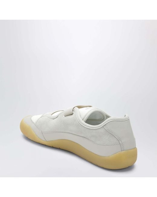 Prada White Speedrock Leather And Mesh Fabric Sneakers for men