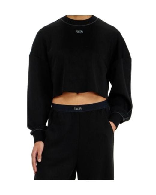 DIESEL Black Blake-Utlt Oval D Crop Top
