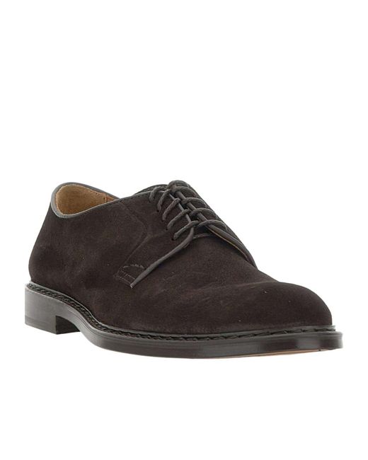 Doucal's Brown Phoeuy Derby Shoes for men