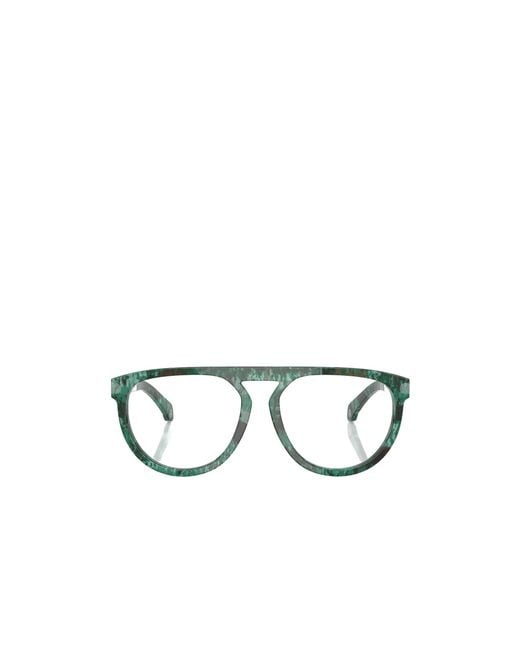 Moncler White Eyewear Geometric Shape Glasses for men