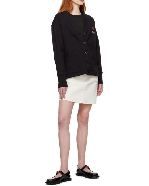 KENZO Black Boke Flower Buttoned Cardigan