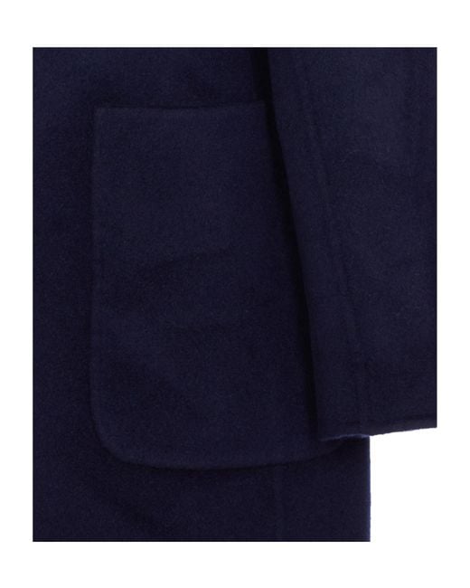 Tory Burch Black Reversible Buttoned Coat