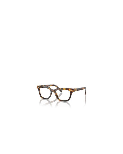 Miu Miu White Eyewear Square-Frame Glasses