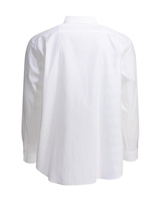 Auralee White Long-Sleeve Shirt
