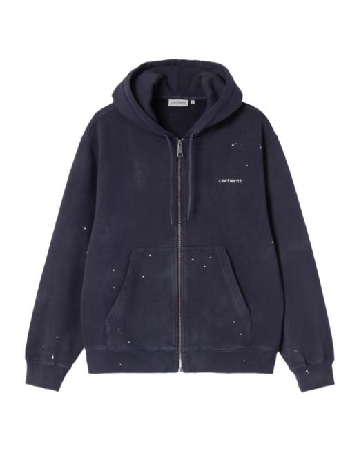 Carhartt Blue Hooded Painter Jacket for men
