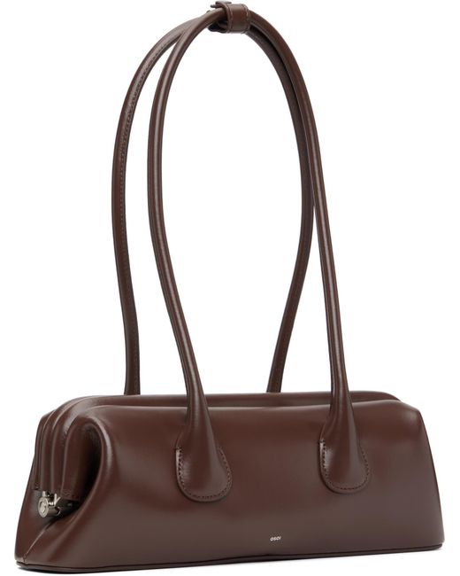 OSOI Brown Boat Wide Mini Shoulder Bag