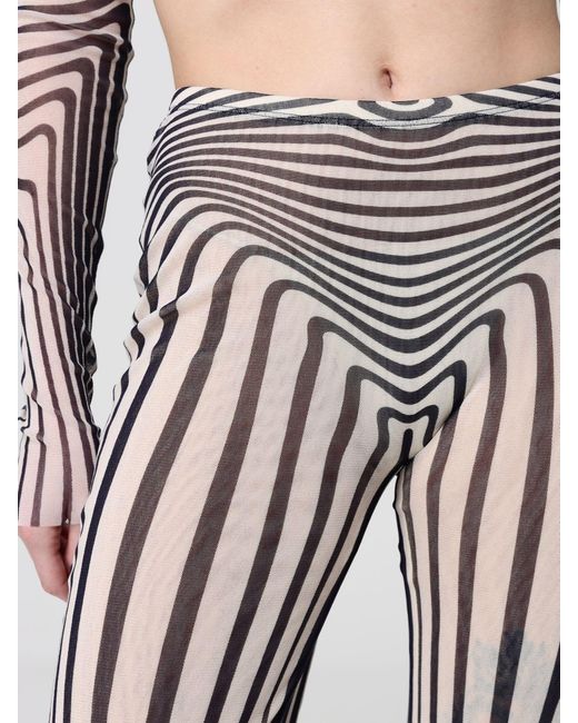 Jean Paul Gaultier White Optical Stripe Pants
