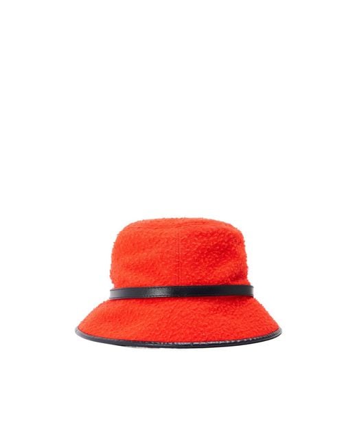 Gucci Red Plush Fisherman's Hat