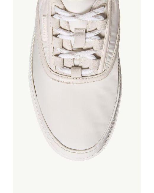 Moncler White Vera Leisure Lace-Up Low-Top Sneakers for men