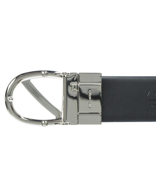 Zegna Multicolor Logo Belt for men